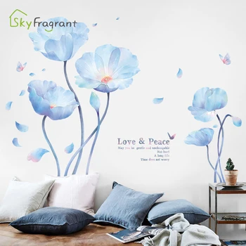 Flori de creație perete autocolante autoadezive pentru decor acasă de camera de decorare camera de zi canapea fundal decor de perete decor dormitor