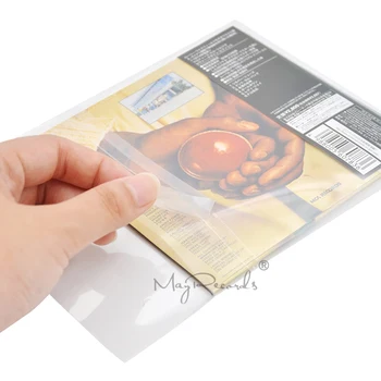 50 Resigilabil 4.7 Mil Exterior din Plastic Mâneci Pentru Mini LP SHM-CD Hârtie Mâneci