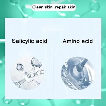 Acid salicilic demachiant facial acnee remover demachiant facial de curatare profunda de imprimare fine porilor ulei de control îngrijire facială