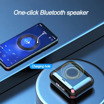 Noi Amio F9 Mini Difuzor Bluetooth Portabil Difuzor fără Fir Sistem de Sunet Cu cască Bluetooth și 2000mAh putere mobil