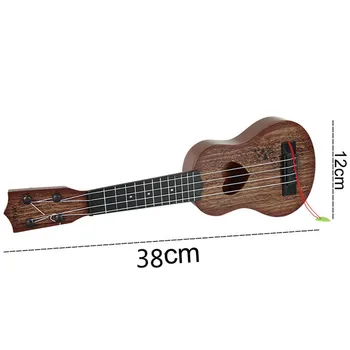 Mini Incepator Clasice de Siguranță, simplu, Siruri de caractere Ukulele 4 Chitară de Jucărie de Crăciun Instrument Educațional Copii Cadou Concert Muzical pentru