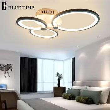 Black&White Moderne, CONDUSE de Plafon Lumina Pentru Dormitor, Living Sufragerie Lămpi LED Candelabru Tavan Lămpi de iluminat Corpuri de Iluminat