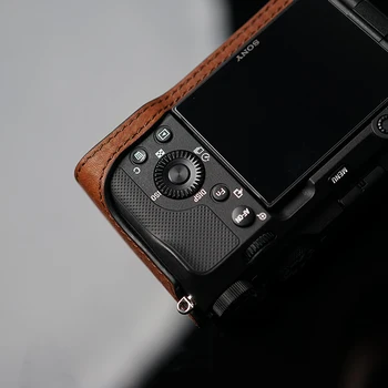 MrStone Sony A7C Camera de Caz realizate Manual din Piele Acoperi Accesorii