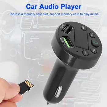 E6 Dual USB Port de Încărcare Auto Hands-free Player Wireless Bluetooth Transmițător FM Radio Receptor Card Mp3 Muzica Stereo
