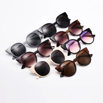 Nauq trend clasic ochi de pisica rotund ochelari de soare pentru femei 2020 brand de lux cadru metalic ochelari de sex feminin gradient de conducere UV400 ochelari