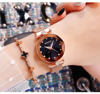 2020 magnet catarama Bratara femei ceasuri de Lux, marca crystal lady ceas de mână Cuarț de sex feminin impermeabil ceas relogio feminino