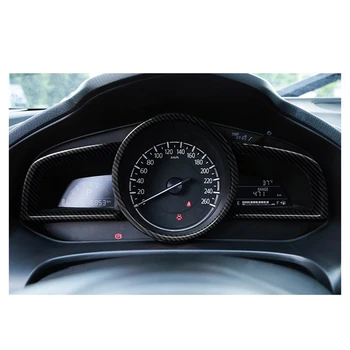 Pentru Mazda 3 Axela-2018 Fibra de Carbon de Bord Interior Instrument de Acoperire Cadru Trim
