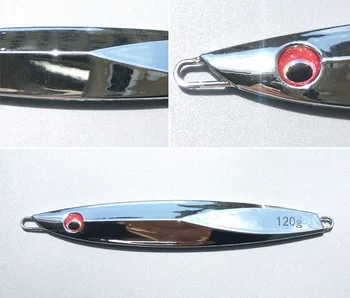 Japonia 1 buc 40g/60g/80g/100g/120g argint cu ochii 3D duce pește duce jig cuțit jig bună calitate super