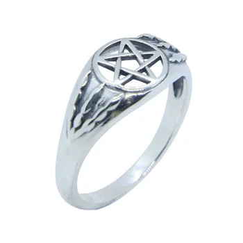 Dimensiuni De 6-10 Dropship925 Argint Inel Cu Pentagramă Mai Nou Lady Fete S925 Gol Afară De Star Ring