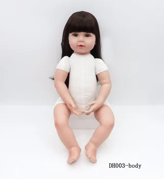 60cm Silicon Renăscut Copil Fata Nud Papusa Jucării de Vinil Princess Toddler Copii Păpuși Cadou de Ziua Ediție Limitată Papusa