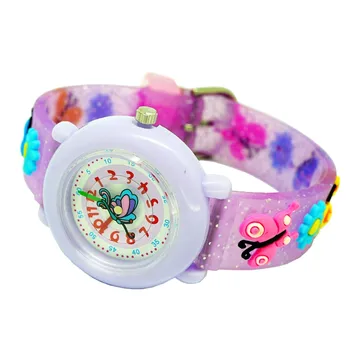 WILLIS Brand Moderne de Moda Cuarț Silicon fata de Calitate pentru Copii Casual Ceas de mână de sex Feminin 3D Fluture impermeabil ceasuri