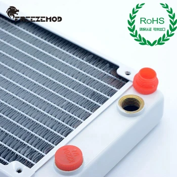 FREEZEMOD 120mm Cupru Radiator Negru/Alb Pian Vopsea de Apă rece radiatorul ROHS Certificare Pentru Apa de Răcire 27mm Grosime