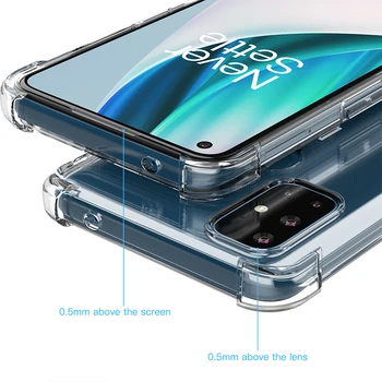 Pentru OnePlus Nord N100 Un Plus N10 5G Clar TPU Cazuri Capac Transparent din Silicon de caz 1+Nord N100/N10 Coque Fundas