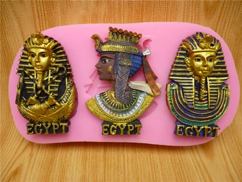 Egipt după Faraon colorate de ciocolata mucegai mucegai silicon de copt unelte, accesorii de bucătărie fondant cake decoration
