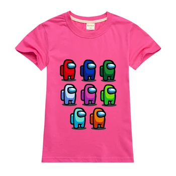 Joc nou Printre Noi haine Copii Tricou pentru Băieți și Fete din bumbac cu Maneci Scurte copilul Teuri Topuri Copii Copilul Haine Casual 2-15 ani
