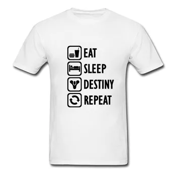 Mananci, Dormi Destinul Repetare T camasa Barbati Destinul Logo t-shirt 2019 Designer de Moda de vară Atac pe Titan Gamer cadou Echipa tricou