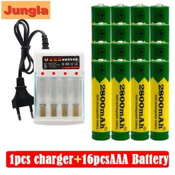 AAA Baterii Alcaline de 2800 MAH 1.5 V AAA baterie reîncărcabilă pentru Baterie de Control de la Distanță Jucărie Lumina Baterie Baterie+incarcator