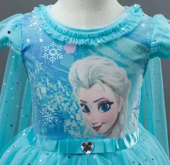 3-10 Ani Fantezie Zăpadă Regina Rochie de Printesa la Petrecerea de Ziua Anna Elsa Costume pentru Copii Rochii pentru Fete Cosplay Îmbrăcăminte haine filles