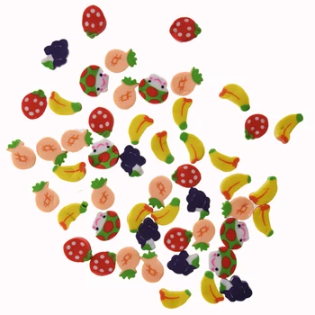 50 x Mini Fructe Forme Colorate, Radiere