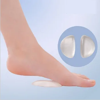 3 perechi= 6buc Noul gel de silicon pad arc plat picior de sprijin ortezare slab sau platfusul Insertii de pantofi perna Tălpi