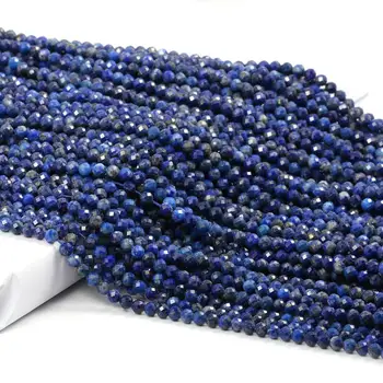 Margele mici Margele din Piatra Naturala Lapis lazuli 2 3mm Secțiunea Margele Vrac pentru a Face Bijuterii Colier DIY Brățară Accesorii