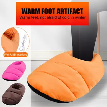 Imitație de Păr de Iepure Încălzit Încălzit de Picior Adulți, Bărbați Și Femei, Detașabil, Lavabil USB Picior Electrice de Încălzit Încălzirea Produselor