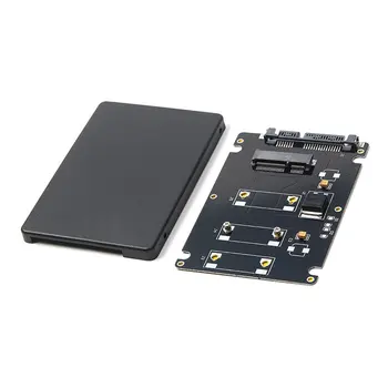 MSATA la SATA Adaptor Caseta Mini Pcie mSATA SSD de 2.5 inch, SATA3 Adaptor de Card cu Cazul 60321 Conector