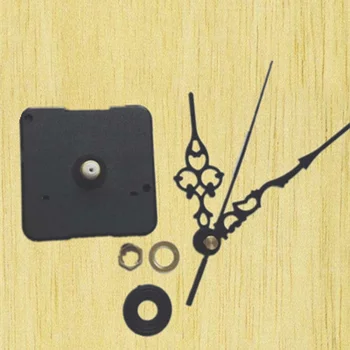 10 seturi Noi de BRICOLAJ Cuarț Ceas de Perete Mișcarea Piese de Ceas Accesorii Mecanism de Reparație DIY Piese Negru + Mâinile 28mm arborelui cu cârlig