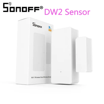 SONOFF DW2 Wireless Smart Senzor de Usa Geam Auto Smart Home Securitate Senzor de Notificare de Alarmă Funcționează Cu eWeLink APP