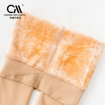 Caramella 2019 Brand de Toamna Iarna pentru Femei de Moda Colanti Plus Cașmir Mare Întindere Dresuri Elastic Slim Cald Dresuri Groase