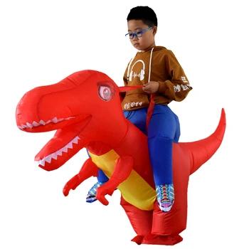 Dinozaur Gonflabil Costum de Halloween Cosplay T-Rex Rochie Fancy Copiii Plimbare Pe Dino Purim Costume petrecere Copii
