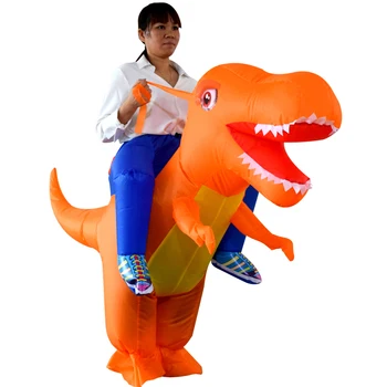 Dinozaur Gonflabil Costum de Halloween Cosplay T-Rex Rochie Fancy Copiii Plimbare Pe Dino Purim Costume petrecere Copii