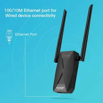 EDUP 1200Mbps Dual Band WiFi Range Extender Amplificator de Semnal fără Fir Amplificator de Semnal WiFi Repeater