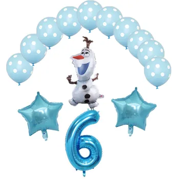 Disney Frozen Tema de Desene animate Drăguț Xuebao Balon Albastru Set latex Puncte Baloane Petrecere Copil de Dus de Decorare pentru Copii de Ziua Consumabile