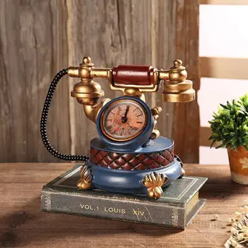Vintage Rășină Figurine decor Retro telefon decor Living Ornament Meserii Acasă decorare accesorii Iubitor de Cadou