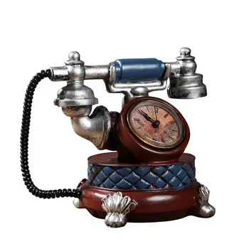 Vintage Rășină Figurine decor Retro telefon decor Living Ornament Meserii Acasă decorare accesorii Iubitor de Cadou