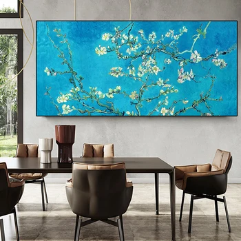 Van Gogh Celebra Floare De Migdale Ulei Pictura Reproducere De Poster Și Printuri Canvas Wall Art Floare Imagine Decor Pentru Camera De Zi