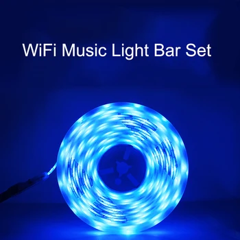 Tuya 5050 Inteligent de Muzică, Lumini Benzi CONDUS o Cercetare TV Bandă de Lumină de Control Vocal Suport Alexa/ Google Acasă 16 Culoare Schimbătoare Lampa