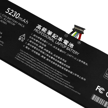 Golooloo 5230mAh 7.6 V Nou R13B01W R13B02W Baterie Laptop r13b01w r13b02w Pentru Xiaomi Mi Air 13.3