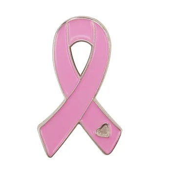 PBR224(1), Femeile Panglica Roz Inima Cancerul de Sân Conștientizare Campanie de Email Broșă Pin Badge Eticheta Pin Drop-shipping