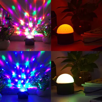 Rgb Mini Disco Magic Ball Light Lumini de Scena Partidul Condus Cer Înstelat de Proiecție Lumina de Noapte Vacanță de Familie Folosi pentru DJ Magazin de decor