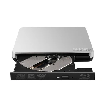 Deepfox Extern Blu-Ray USB 3.0 Bluray Writer BD-RE CD/DVD-RW Scriitor Juca 3D Blu-ray Pentru Laptop Notebook Netbook
