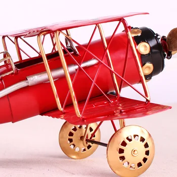 2020Hot Vintage din Metal Avionul Acasă Ornamente de Aeronave Model de Jucării Pentru Copii de Avion in Miniatura Modele Retro Creative Decor Acasă