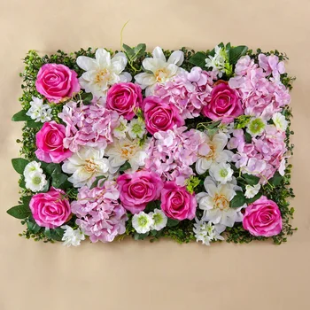 40x60cm Trandafiri de Mătase Flori Nunta Romantica Copil de Dus la Petrecerea de Ziua Decor Artificial Fundal de Flori de Perete