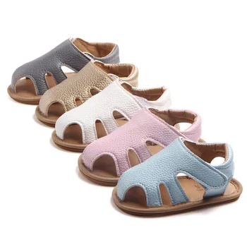 0-18M baby pantofi de vara antiderapante fetita pantofi din piele pu copil nou-născut băieți pantofi pentru sugari copil mocasini
