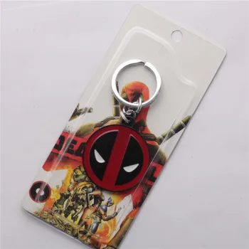 Transport gratuit 12buc/lot super-Erou Erou X-Men Deadpool Logo Stil de Metal Pandantiv Cheie Lanț de Înaltă Calitate de Cheie Inel Chaveiro