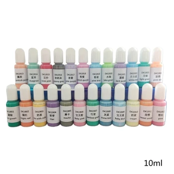 24 de Culori de Cristal Epoxidice Pigment UV Vopsea Rășină Bijuterii DIY Colorant Meșteșugurilor de Artă Colorat Uscare Culoare Amestecare Lichid