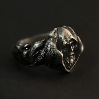 Mitologia nordică, Odin Raven Inele Barbati Viking Lup 316L din Oțel Inoxidabil Inel Scandinave Amuleta Bijuterii