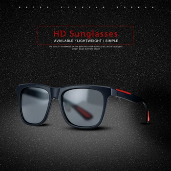 HBK Moda ochelari de Soare Polarizat Bărbați Femei Cadru Pătrat Design de Brand Driver Ochelari de sex Masculin Calitate de Conducere Ochelari Gafas De Sol