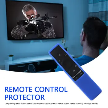 Silicon Portabil de Control de la Distanță Caz pentru Samsung QLED Smart TV BN59-01241A BN59-01242A Rosu Negru Albastru maro Verde